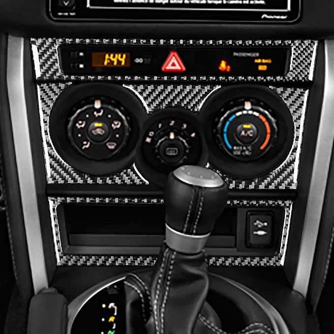 Real Carbon Fiber Trim for Subaru Accessories | for Scion FR-S/Toyota 86 2016 2017 2018 2019 2020 Headlight Switch Control Button Cover Interior Thick Overlay Decal - B