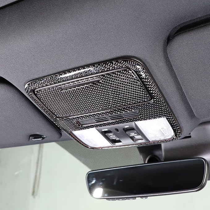 Sunroof Switch Panel Sticker, Interior Roof Dome Light Lamp Trim Cover Framefor for Honda Pilot LX Sport 2019-2022 (Front Reading Light Panel Sticker)