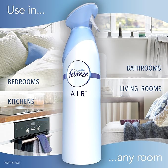 Febreze Air Refresher - with Gain Moonlight Breeze Scent - with New OdorClear Technology - Net Wt. 8.8 OZ (250 g) Per Bottle - Pack of 2 Bottles
