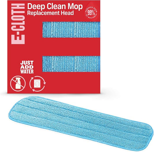 E-Cloth Mop Head Replacement, Reusable Mop Pads - 1 Pack | Washable Replacement Pads, Multi-Surface Floor Cleaning Cloths, Hardwood, Tile & Laminate