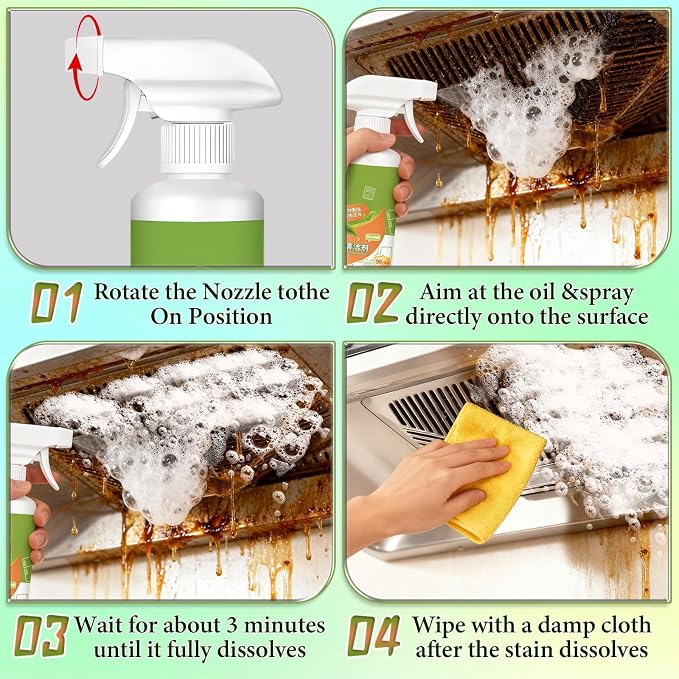 DOUNIU 300 ml Natural Enzyme Formula to Household Appliances, 2026 New Multi-Purpose Cleaner - Effective for Hood, Oven, Stove & Household Appliances