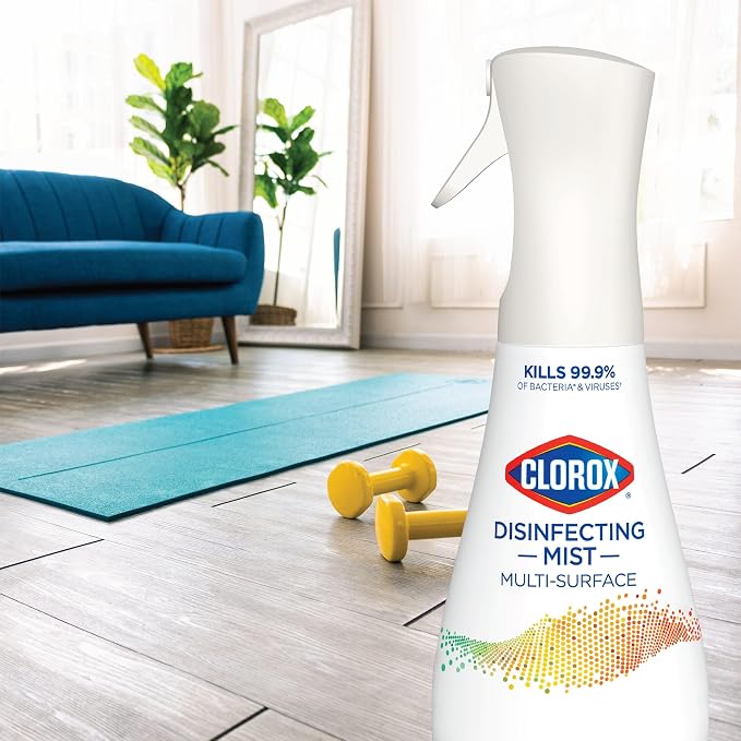 Clorox Disinfecting Mist, Lemon Orange Blossom, Disinfecting Refill, 16 Fluid Ounces, Pack of 3