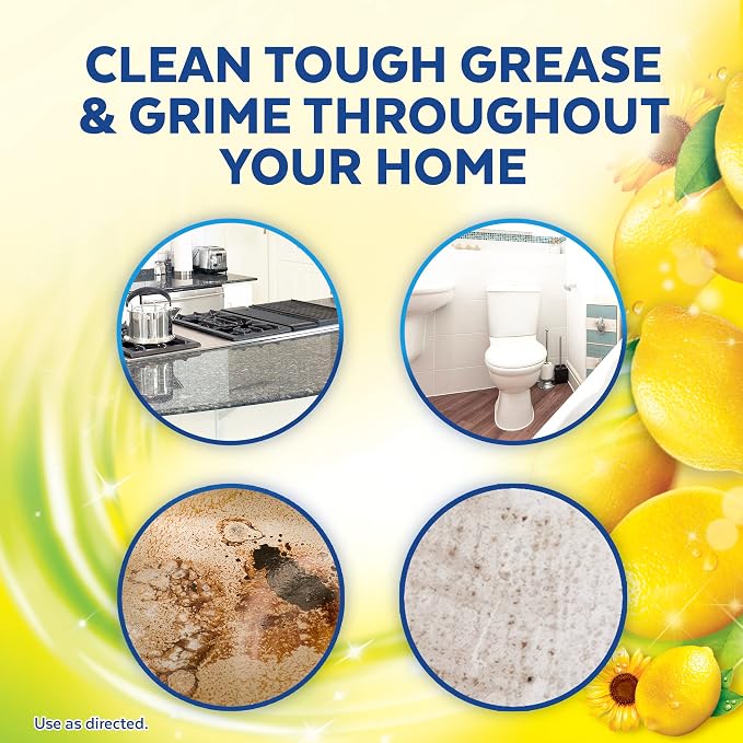 Lysol Pro All-Purpose Cleaner - Advanced Deep Cleaning Sanitizing and Disinfecting Spray - Lemon Breeze Scent - 32 oz Bottle (946 ml) - Pack of 12 - Commercial Use for Hotels, Facilities, Offices