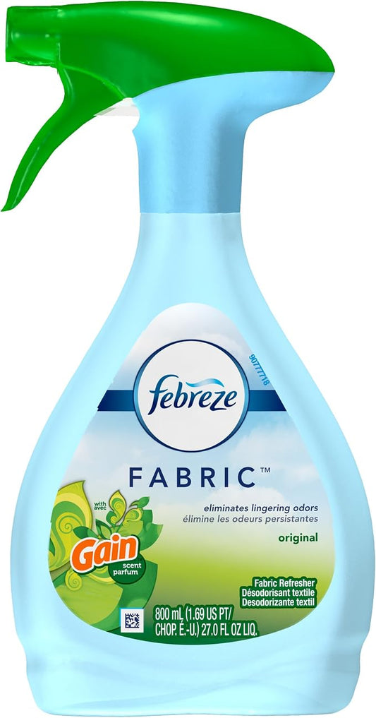 Febreze With Gain Original Scent Fabric Refresher, 27 oz