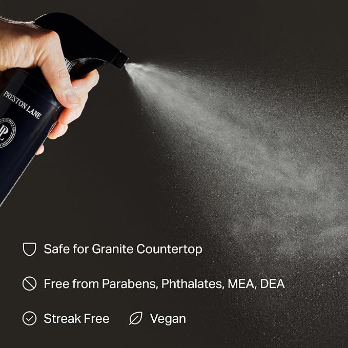 Preston Lane Luxury All-Purpose Cleaner, Terrace View Scent – Bio-Based Multi-Surface Spray | Streak-Free Finish, Lifts Dirt, Smudges & Grease | Vegan & Cruelty-Free