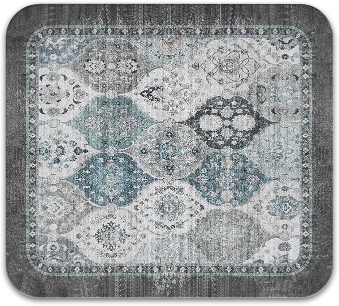 Dish Drying Mat, Vintage Rustic Boho Kitchen Dishes Absorbent Pad, 16x18in | Eco-friendly diatomite with non-slip rubber backing. Super absorbent mat for kitchen counters, coffee bars & sinks