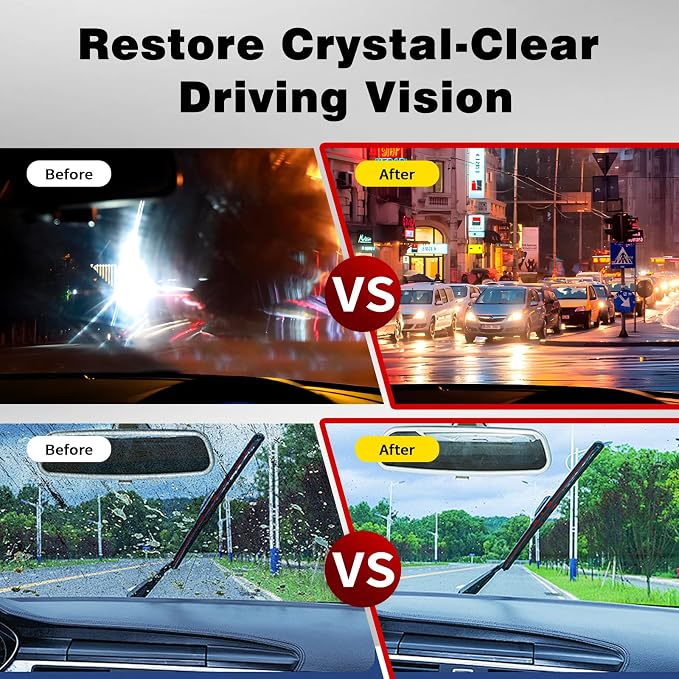 Clear Vision Car Glass Cleaner, Automotive Windshield Cleaning Brush 5.07fl OZ