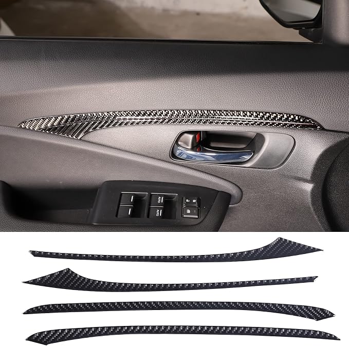 Car Door Anti-Kick Pad Stickers for Honda Pilot 2016-2022/ Ridgeline 2017-2023/ Passport 2019-2023, Inner Car Door Anti-Collision Mat, Interior Door Trim Panel (Inner Door Bowl Frame Trim)