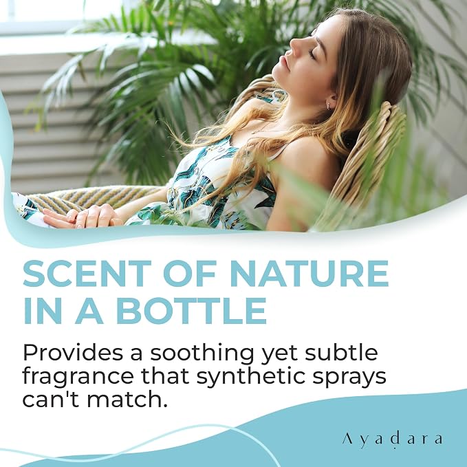 Ayadara Natural Fabric Spray, Lavender Room Spray Air Freshener, Odor Eliminator Mist, Aromatherapy Home Fragrance, Lavender Linen Spray for Bedding, Pillow, Sheet, Blanket and Clothing, 2000+ Sprays