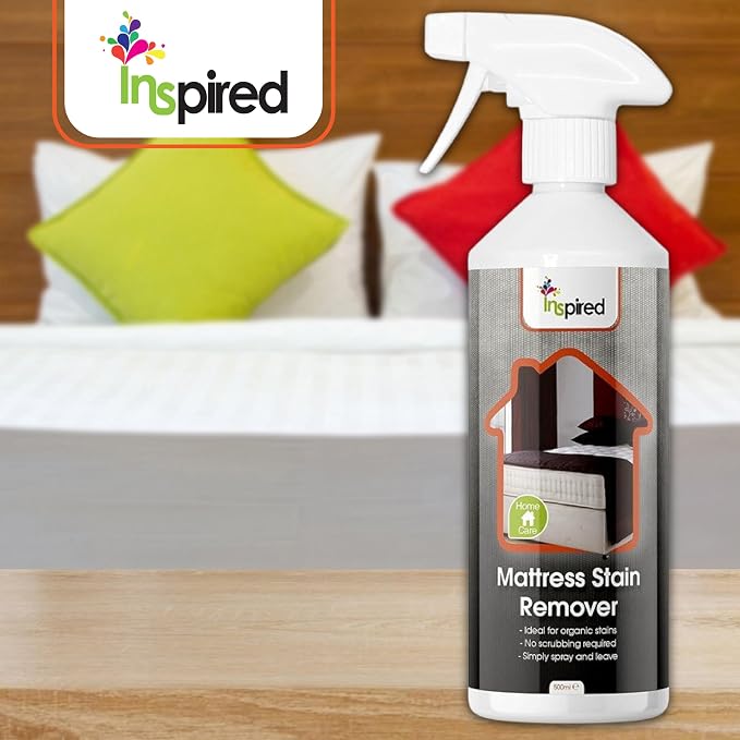 Inspired - Professional Mattress Stain Remover, Removes Organic Stains, Blood, Urine & Feces, 500ml