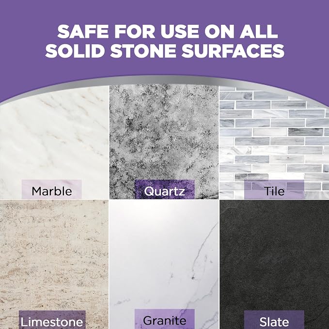 Weiman Stone & Granite Countertop Cleaner and Sealer Kit – Clean, Polish & Protect Natural Stone & Granite Sealer – Streak-Free – Safe for Granite, Marble & Quartz – 2 Pack (24 oz Each)