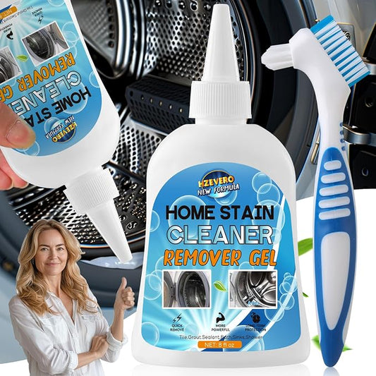 Mold Stain Remover Gel, Washing Machine Cleaner for Front Loader Washer Gasket Rubber Seal Home Stain Removal Gel for Grout, Caulk, Shower, Bathroom, Refrigerator, Bathtub Cleaning Solution 8 Fl Oz