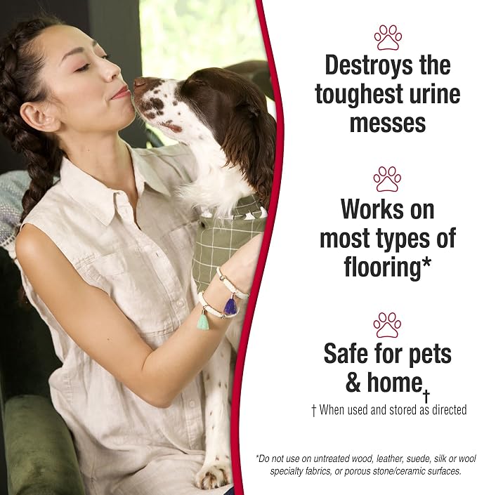 Nature's Miracle Dog Urine Destroyer Plus, Enzymatic Cleaner, 1 gal | Destroys the Toughest Dog Urine Stains, For Use on Multiple Surfaces, Safe For Pets and Home*, Fresh Scent