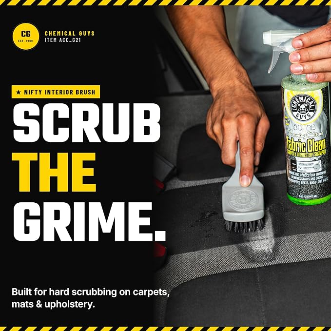 Chemical Guys, The Nifty Interior Detailing Brush, Soft Bristle, 2 Pack | Soft-bristle brushes clean vents, dashboards, steering wheels, door panels and cup holders, two pack