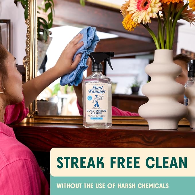 Aunt Fannie's Specialty Cleaning Spray Variety Pack, 16.9 oz, 4 Pack | Removes Smudges & Residue, Streak-Free, Safe for Appliances Marble Quartz Glass & Finished Wood, Made in the USA