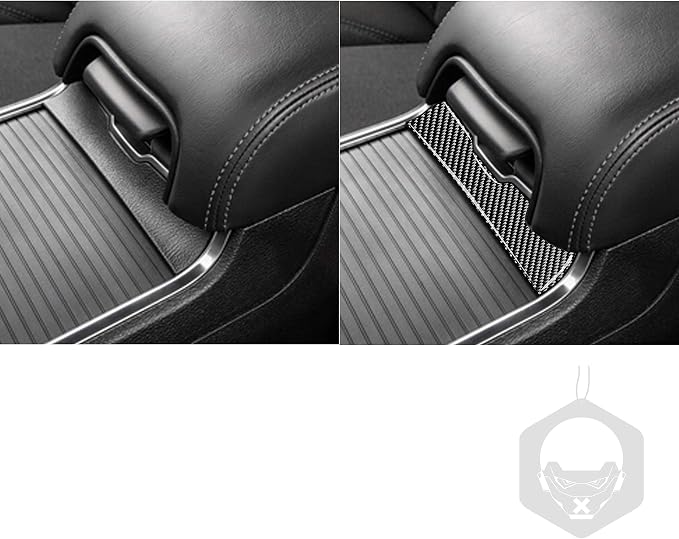 Real Carbon Fiber Trim for Dodge Charger Chrysler 300 Accessories | for Charger 2011+ Chrysler 300 2011-2023 Lower Part of The Armrest Sticker Interior Thick Overlay Decal