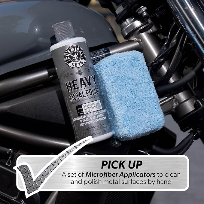 Chemical Guys, Heavy Metal Polish for Chrome, Aluminum & Stainless, 16 oz