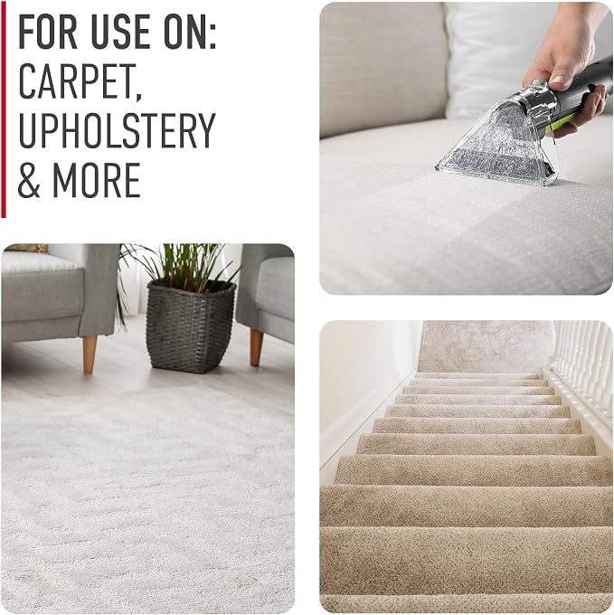 Hoover Pure Essentials Carpet Cleaner Solution, 50 oz., Fresh Rain Scent, Natural Plant Based Formula, Deep Cleaning Carpet Shampoo Solution, Pair with Hoover Carpet Cleaner Machine | Natural Plant Based Formula, Deep Cleaning Carpet Shampoo Solution, ...