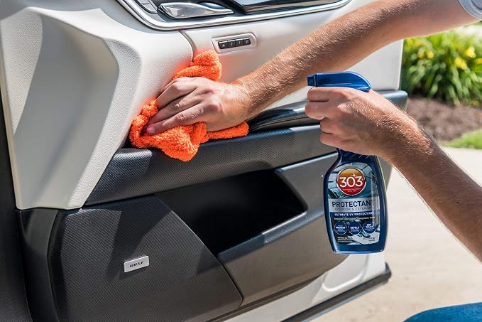 303 Products Automotive Protectant Spray Helps Prevent Fading & Cracking Repels Dust Lint & Staining, Best UV Protection & Restores Lost Color, Exterior & Interior Car Cleaning Supplies 16oz 6 Pack