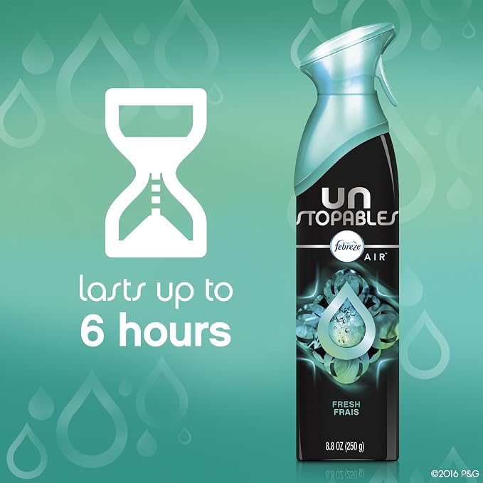Febreze Unstopables FRESH Air Freshener (1 Count, 8.8 Oz)