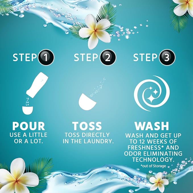 Purex Crystals in-wash Fragrance and Scent Booster,Tahitian Breeze,21 Ounce,(Pack of 8)