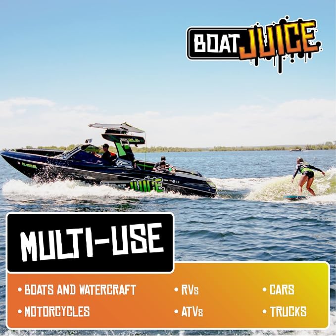 Boat Juice Interior 2-in-1 Vinyl Boat Seat Cleaner & Ceramic UV Protectant Spray | Marine Interior Detailing | Upholstery, Carpet & Plastic | Orange Creamsicle Scent | Made in USA