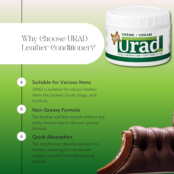 Leather Conditioner 7oz Neutral – Premium Care for Leather Furniture, Shoes, Car Seats, and More!