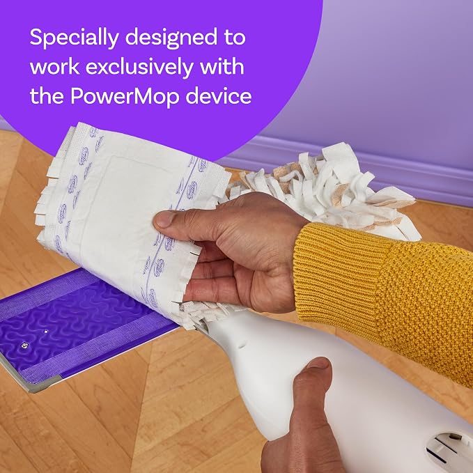 Swiffer PowerMop Wood Mopping Pad Refills for Floor Cleaning, 11 Count (Pack of 2)