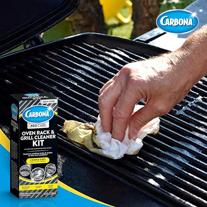Carbona Oven Rack & Grill Cleaner | Eliminates Thick Grease & Build-Up | Griddle & BBQ Cleaning Solution | 16.8 Fl Oz, 2 Pack