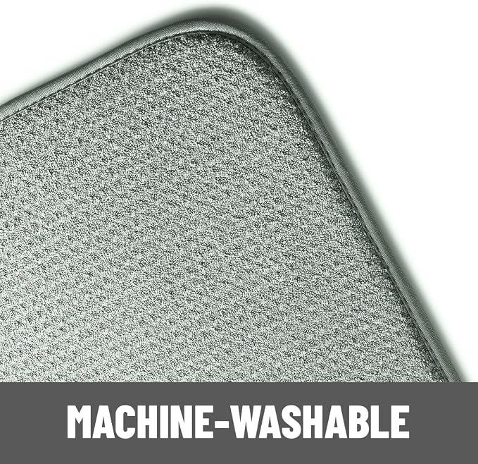 Bellemain XXL Dish Mat Microfiber Dish Drying Mat, Super absorbent (Green, 16" x 18")