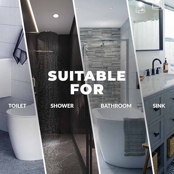 Anti Slip Shower Stickers 24 PCS, Invisible Non-Slip Shower Strips for Adults, Premium Adhesive Bath Tub Stickers (Clear)