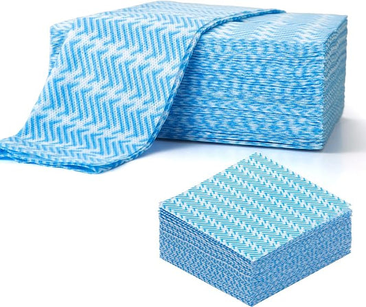 Disposable Dish Cloths,Multi use Reusable Cleaning Cloth,Machine Washable J Cloth,Heavy Duty Handy Cleaning Wipes 11.8" X 19.6" (100 Count)