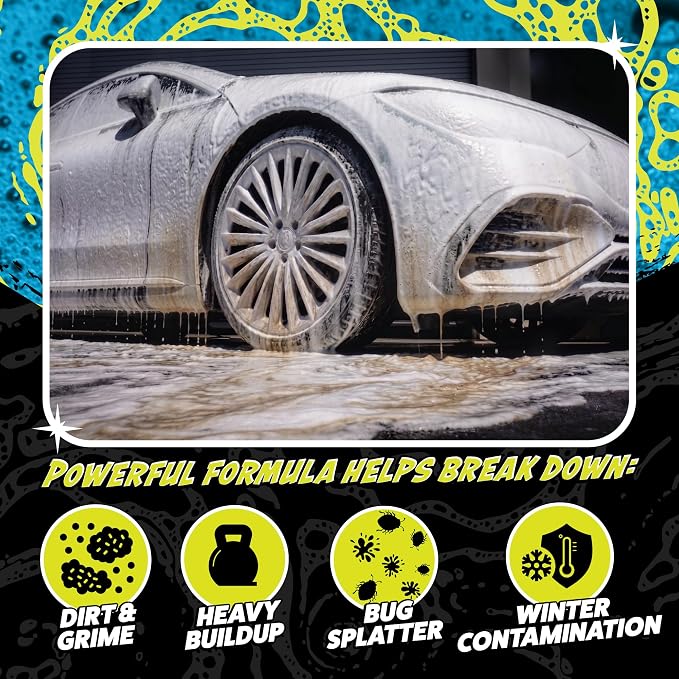 Chemical Guys, Hands Off Touchless Pre-Wash & Mr. Pink Car Wash Soap Kit | Touchless pre-soak lifts dirt and road film, paired with Mr. Pink foaming soap for a safe two-step wash, 16 oz each