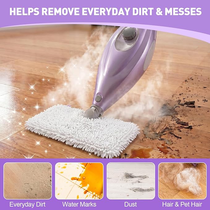 Tidy Monster 2 Pack Microfiber Steam Mop Replacement Pads for Steam Pocket Mops S3500 Series S3501 S3601 S3550 S3901 S3801 SE450 S3801CO S3601D, Machine Washable Easy Cleaning Pads