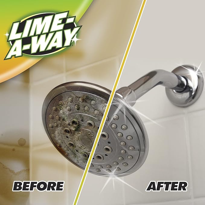 Lime-A-Way Hard Water Stain Remover Spray, Removes Lime, Calcium & Rust in Seconds, Bathroom Cleaner, 22 fl oz (2-count)