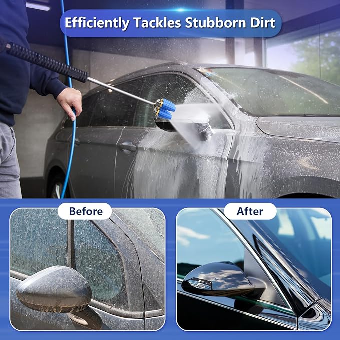 4-In-1 Turbo Nozzle Pressure Washer With 1/4 Inch Quick Connector
