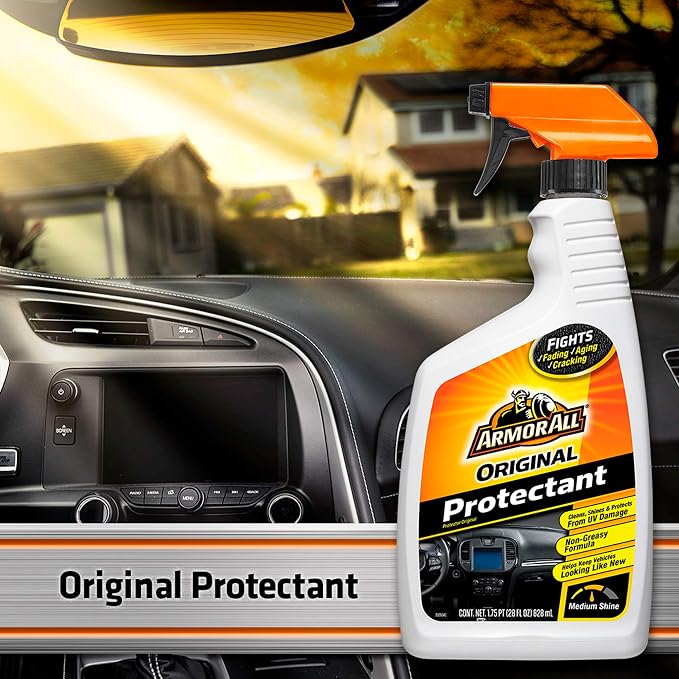 Armor All Interior Car Cleaner Spray Bottle, Protectant Cleaning for Cars, Truck, Motorcycle, 28 Fl Oz, Pack of 6, 10228-6PK