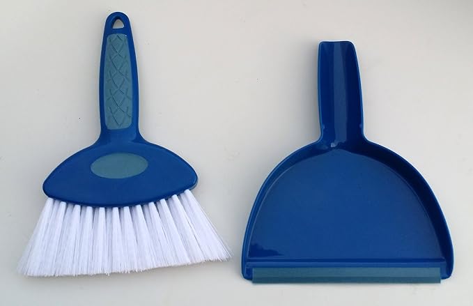 Hefty and Durable Small Hand Broom with Snap-on Dust Pan (2)