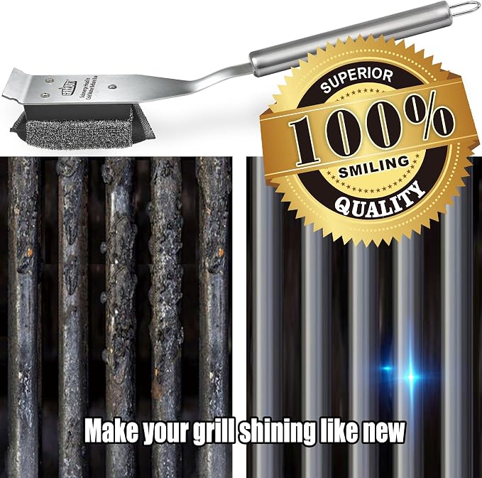 GRILLART Grill Brush Brsitle Free 1PCS Replacement Head