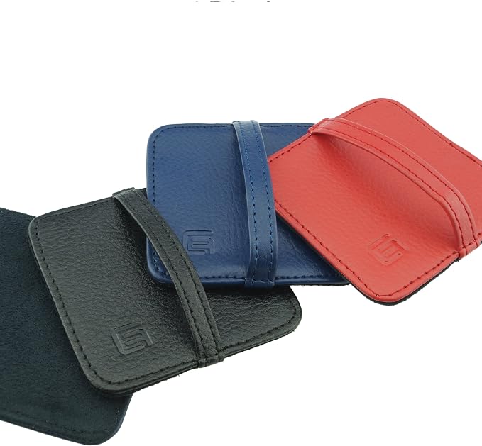 Eco-Fused Microfiber Cleaning Cloth Pad - 6 Pack of 3 x 3 inches Pads - Ideal for Cleaning Smart Phones, Tablets, Laptops, Computers, TV Screens (Blue, Black, Red - 6 Pack)