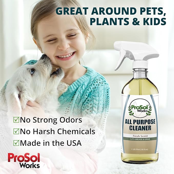 All Purpose Cleaner Cleaning Spray 16 oz - Multi Surface Cleaner Use to Clean Counters, Wood, Stone, Tile, Fabric, Tub & Appliances Revealing Natural Shine & Refreshing Scent