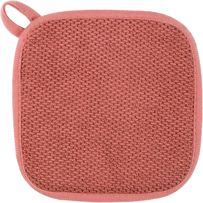 GeeRic Microfiber Dish Drying Mat, Super Absorbent Kitchen Dish Drying Pad, Reversible for Countertop, 7*7 inch Red
