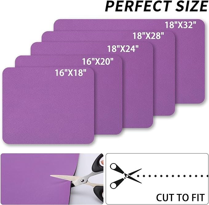 HotLive Dish Drying Mat for Kitchen Counter, Heat Resistant Drainer Mats with Non-slip Rubber Backed, Hide Stain Kitchen Super Absorbent Draining Mat, Easy to Clean Dish Rack Pad, Purple 18"x32"