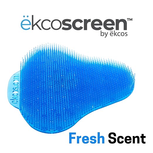 Diversey Ekcos EKS-3B-12 ekcoscreen 60 Day Premium Anti-Splash Urinal Screen, Deodorizer for Cleaner Restrooms, Fresh Scent, Blue (2 Packs of 6), 12-Screens