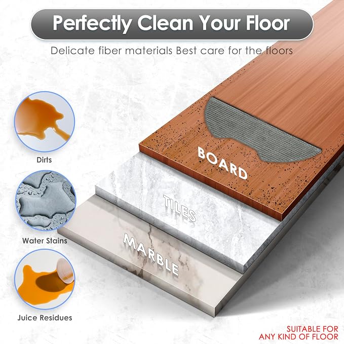 (4 Pack) UR2650WS Replacement Mop Pads Compatible with Shark Matrix Plus 2-in-1 Robot Vacuum Cleaner, Washable Mop Cloths, Mop Pad Refill Accessories kit, Mopping Pads