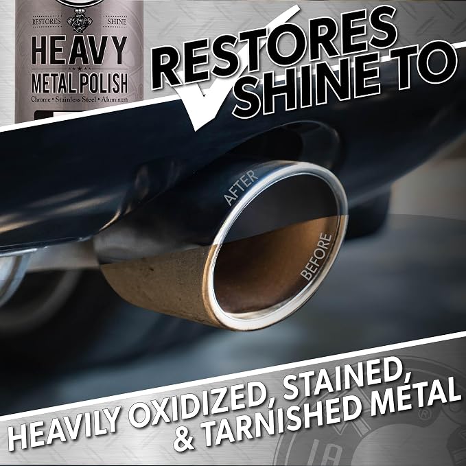 Chemical Guys, Heavy Metal Polish for Chrome, Aluminum & Stainless, 16 oz