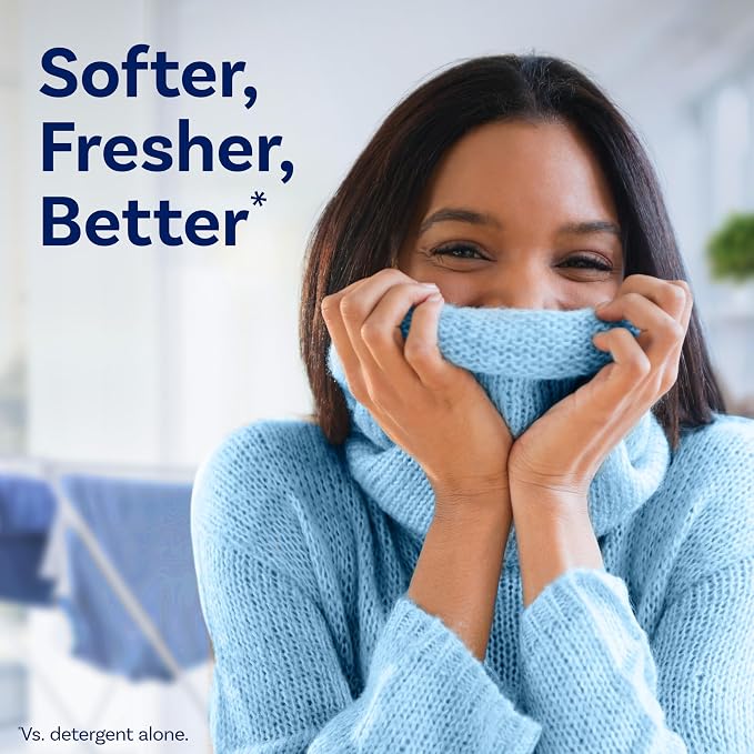 Downy Soft, 2 in 1 Soft and Fresh Liquid Fabric Softener, Cool Cotton, 140 fl oz, 190 Loads, Fabric Conditioner Liquid provides softness and freshness for fabrics