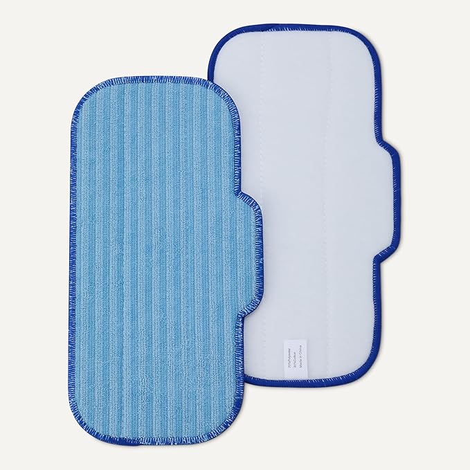 Amazon Basics Washable Steam Mop Replacement Pads for All Hard Floors, 4-Pack
