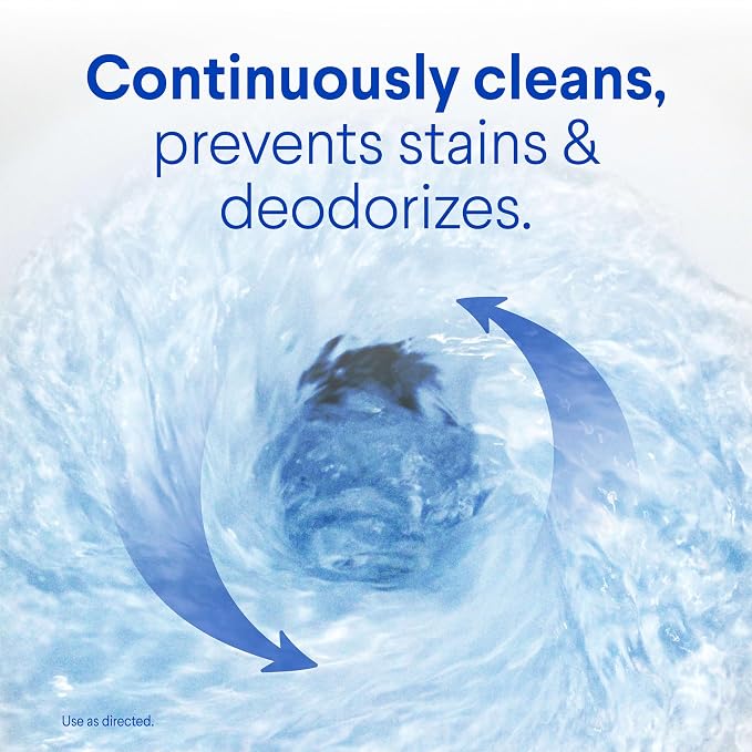 Clorox Ultra Clean Toilet Tablets Bleach & Blue, Rain Clean Scent 2.47 Ounces Each, 2 Count (Package May Vary)