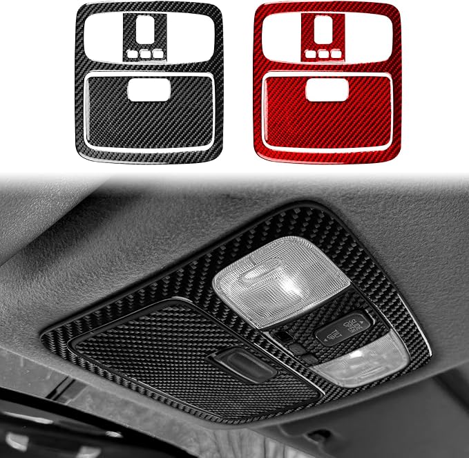 Fit for Toyota 4Runner(N210) 2003-2009 Interior Trim Decals Type-B | for SR5/Sport Edition/Limited | Real Carbon Fiber | Accessories | Reading Light Trim Set Cover | Anti-scratch | Self-adhesive